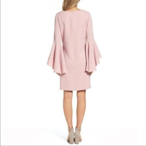 NWT Eliza J. Dramatic‎ Bell Sleeve Shift Dress Women Size 2 - Picture 2 of 10